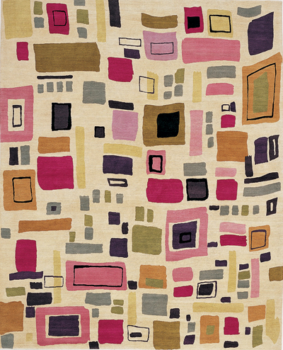"Manhattan" designer rug from the Kim Parker Home collection