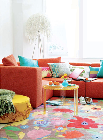 Kim Parker Bolero Designer rug featured in Living ETC -- 
