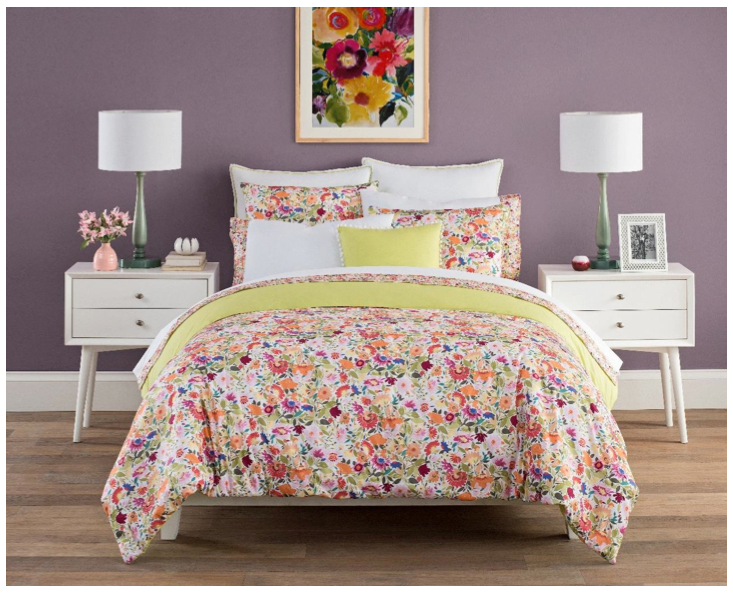 Padma's Garden designer bedding collection by Kim Parker Copyright 2019. All rights reserved.