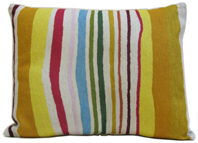 Tuscan Stripe designer pillow from the Kim Parker Home collection